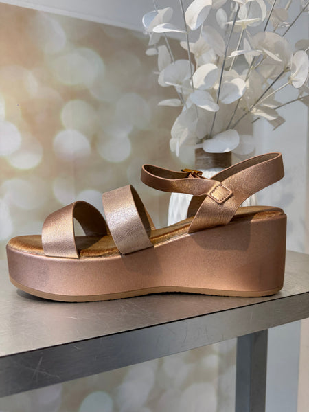 Wedge Double Strap Sandal