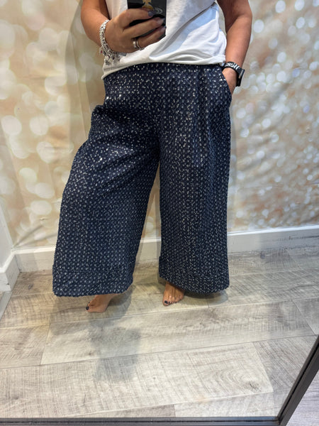 Studio Wide leg Denim Trousers