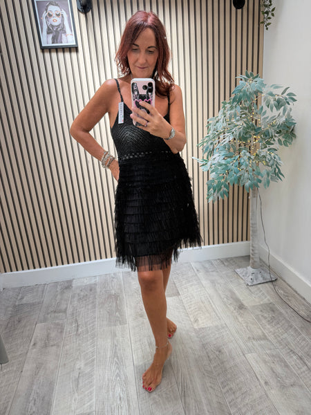 Crochet / Tulle Mini Dress