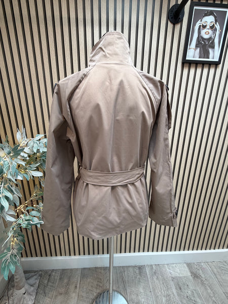 Short Belted Trench Coat