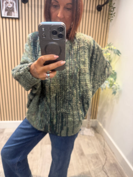 2 in 1 Overlay Popcorn Chunky Knit Jumper