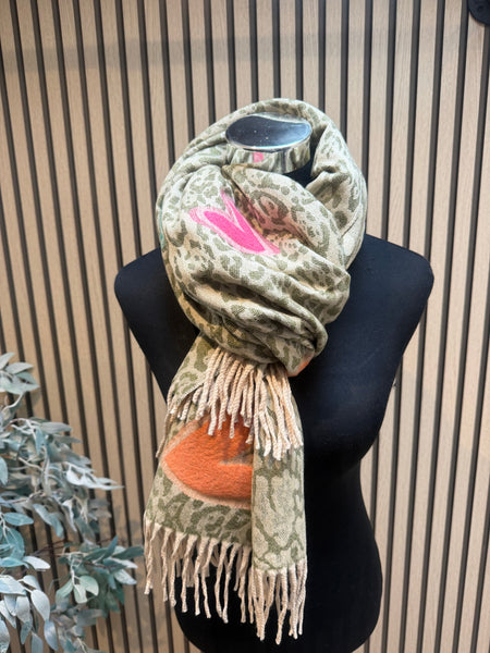 Double sided Wooly scarves