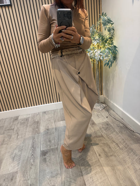 Dressy Wrap Front Trousers