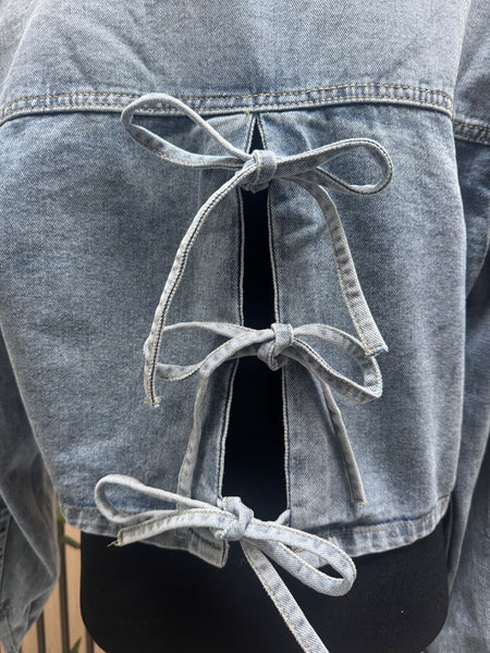 Denim cropped Jacket