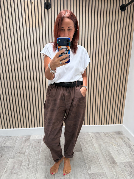 Magic Camo Belted Trousers
