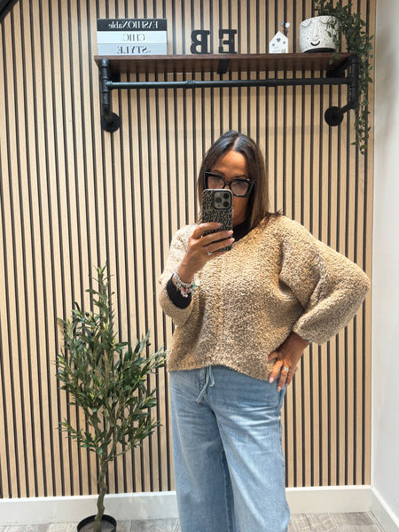 Popcorn Knit  Jumper