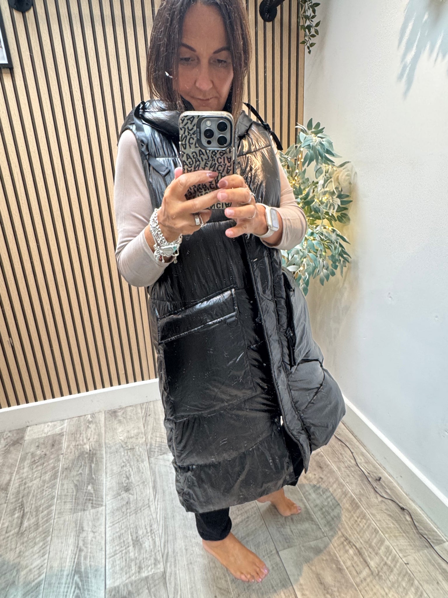 Fly Metallic Quilted Gilet