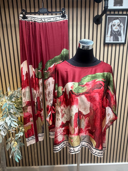 Riviera silky Palazzo trousers /Tunic