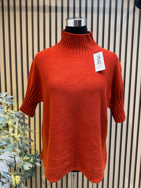 Soft knit Ribbed Neck Jumper