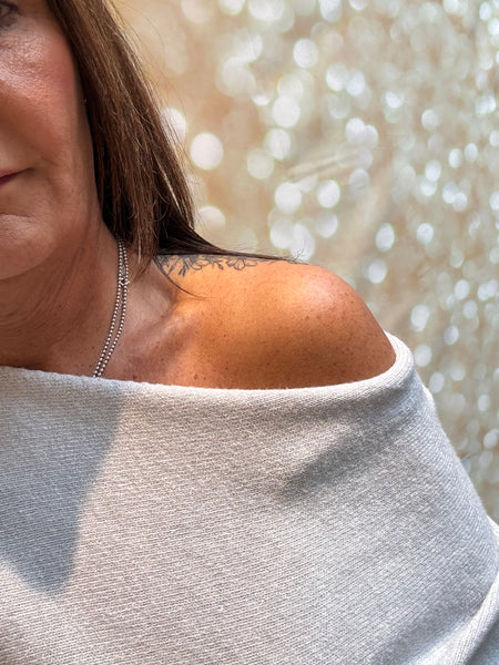 Soft knit Off the Shoulder Jumper