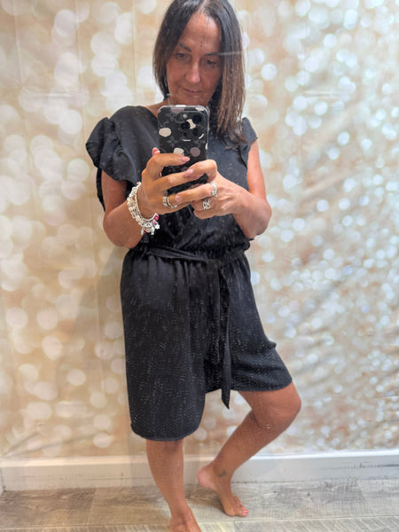 Crinkle Wrap Front Playsuit