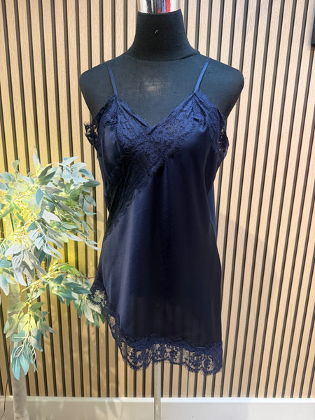 Studio Silky Cami Top with lace trim