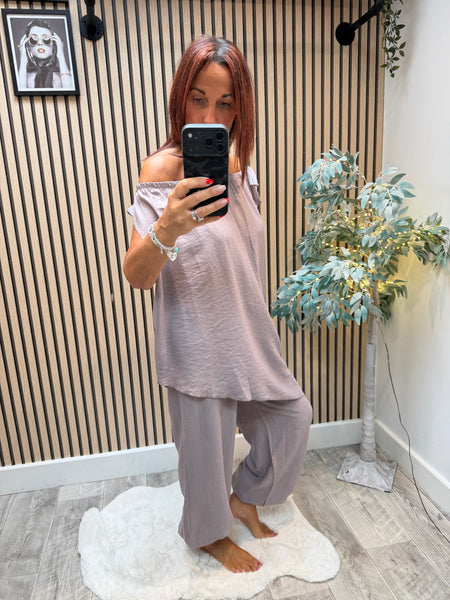 Asymetric Top with Cuffed  trousers