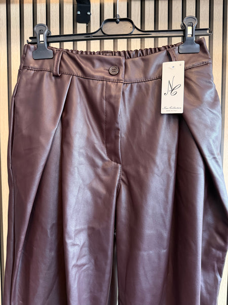 Pleather Wrap Trousers s