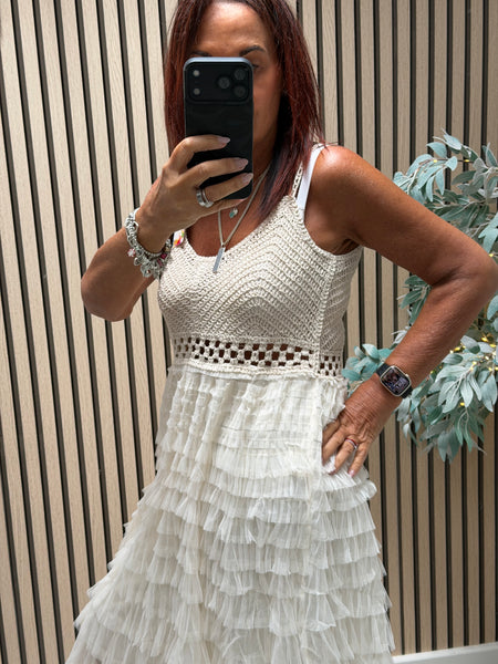 Crochet / Tulle Dress