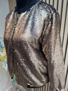 Sequin Bomber Jacket