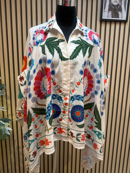 Oversized Floral / Leaf Shirt