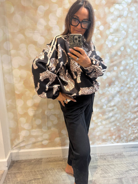 Scuba Leopard Bomber Jacket