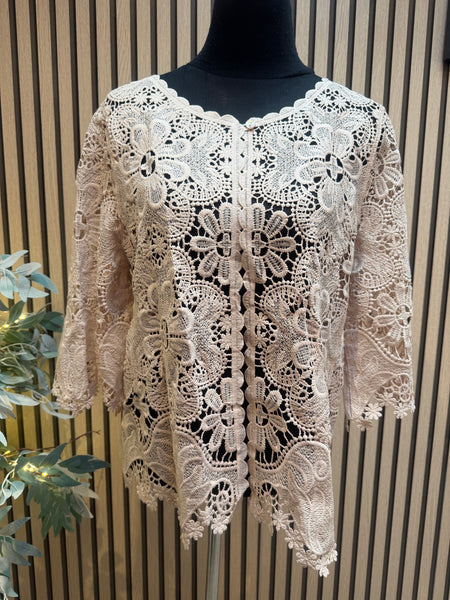 Lace Open  Cardigan