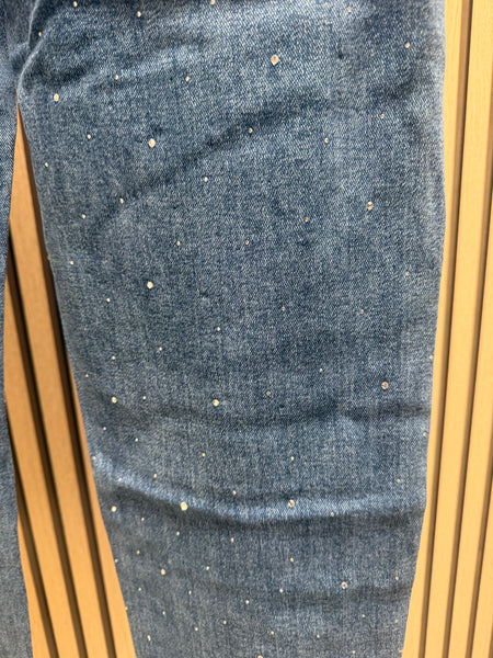 Rhinestone Denim Jeans