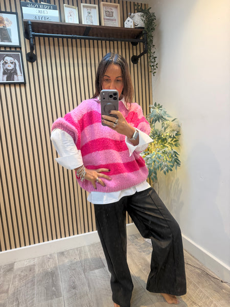 Stripe Chunky Knit Jumper