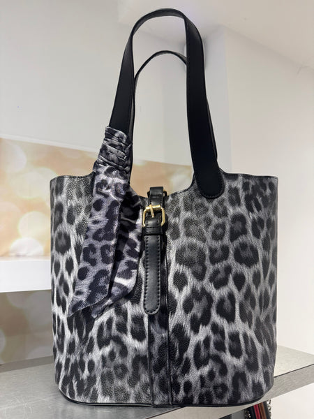 Leopard Bucket Bag