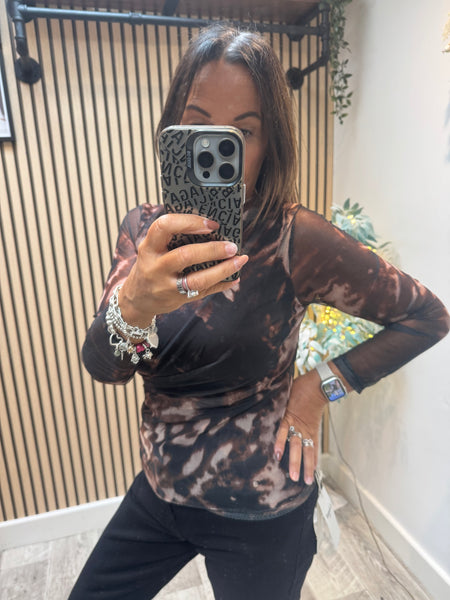 Studio Sheer Rouched  Top