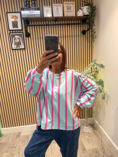Candy Stripe Sweatshirt
