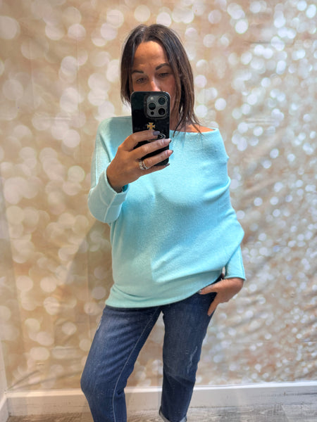 Soft knit Off the Shoulder Jumper