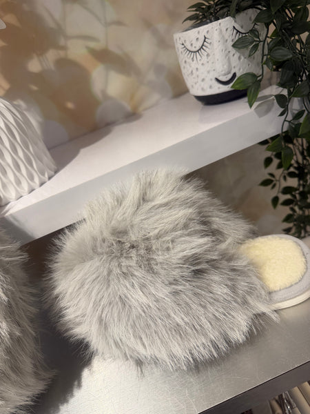 Fluffy Mule Slippers