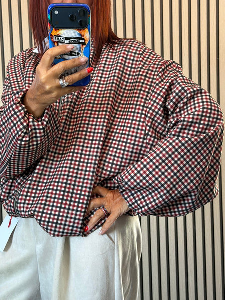 Checked  Bomber Jacket