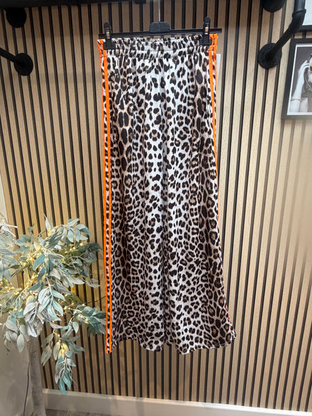 Leopard Wide Leg Joggers