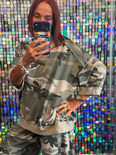 Camo Boxy Sweatshirt