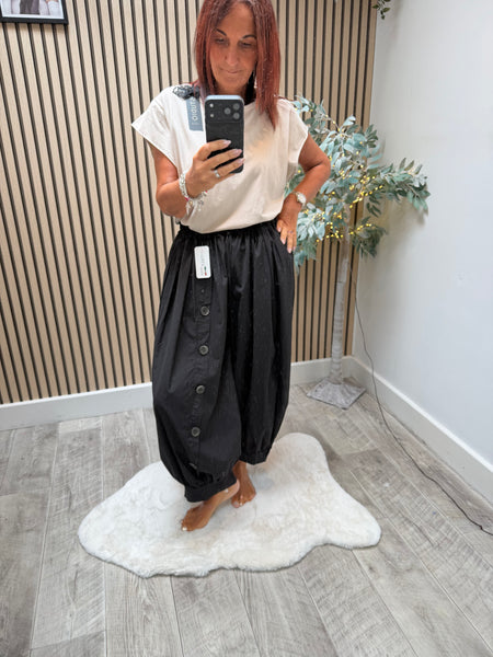 Crinkle wide waist BalloonTrousers