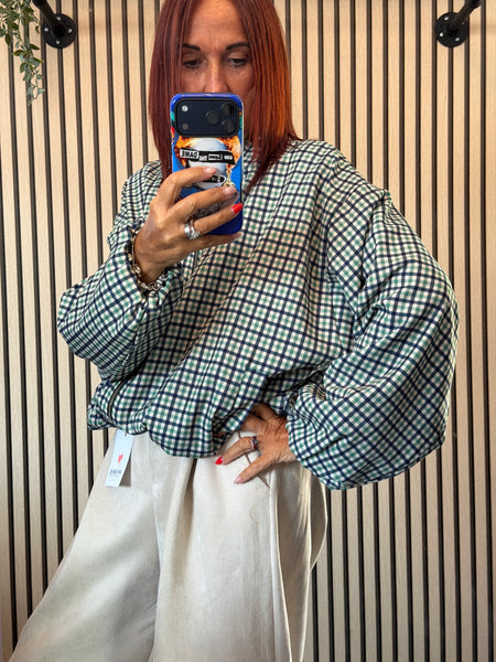 Checked  Bomber Jacket