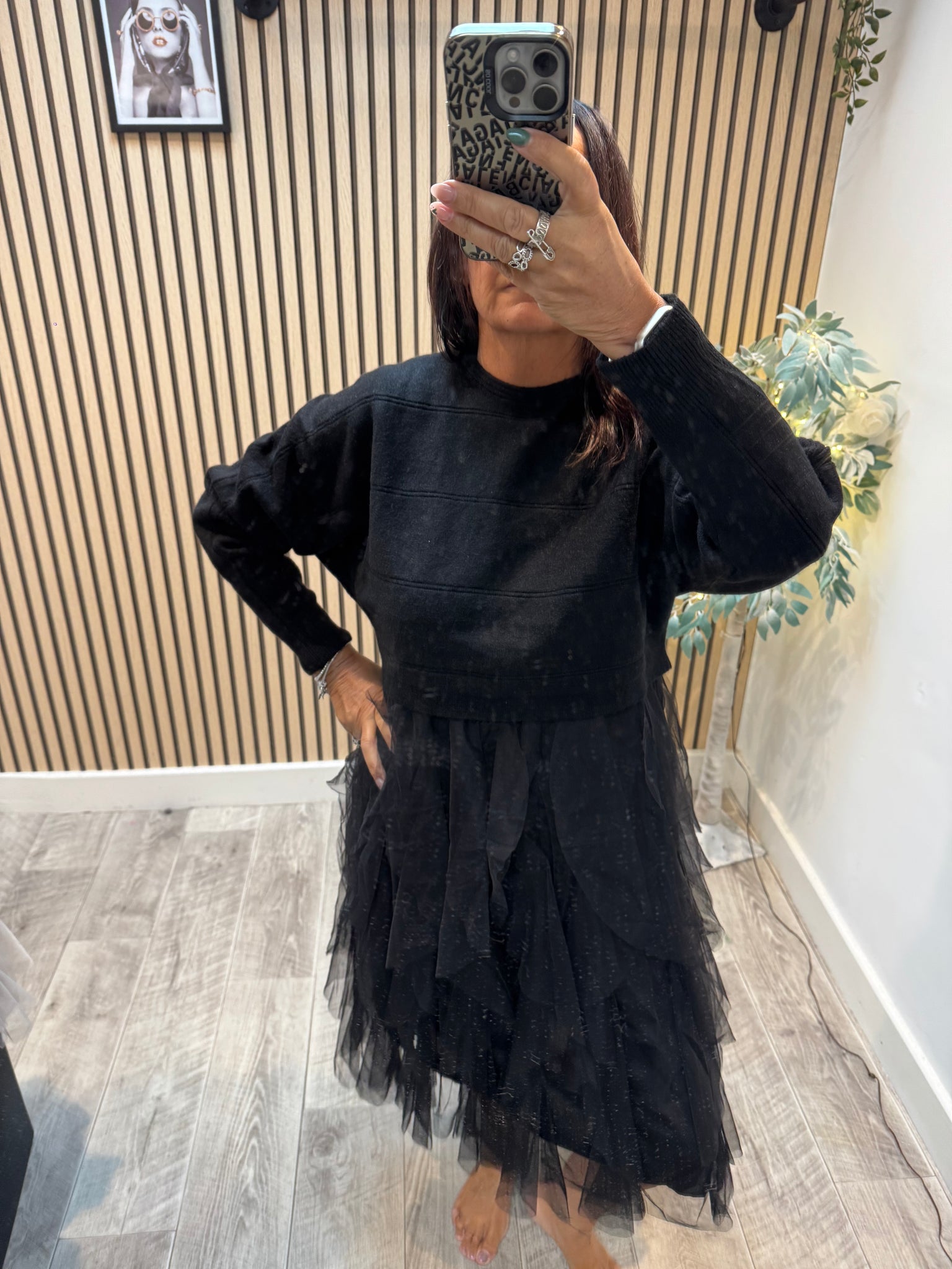 2 Piece Ruffle Tulle Dress/Jumper Set