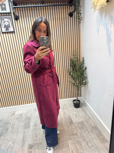 Suedette Soft Touch Trench Coat