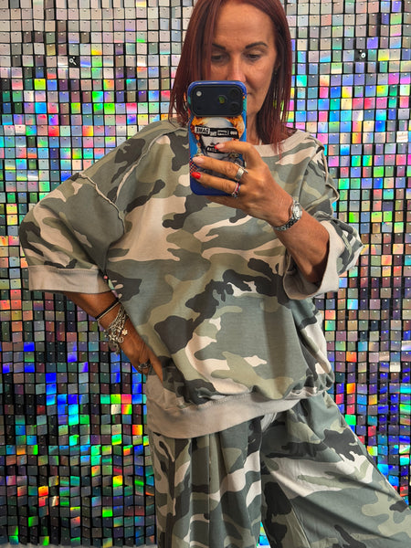 Camo Boxy Sweatshirt