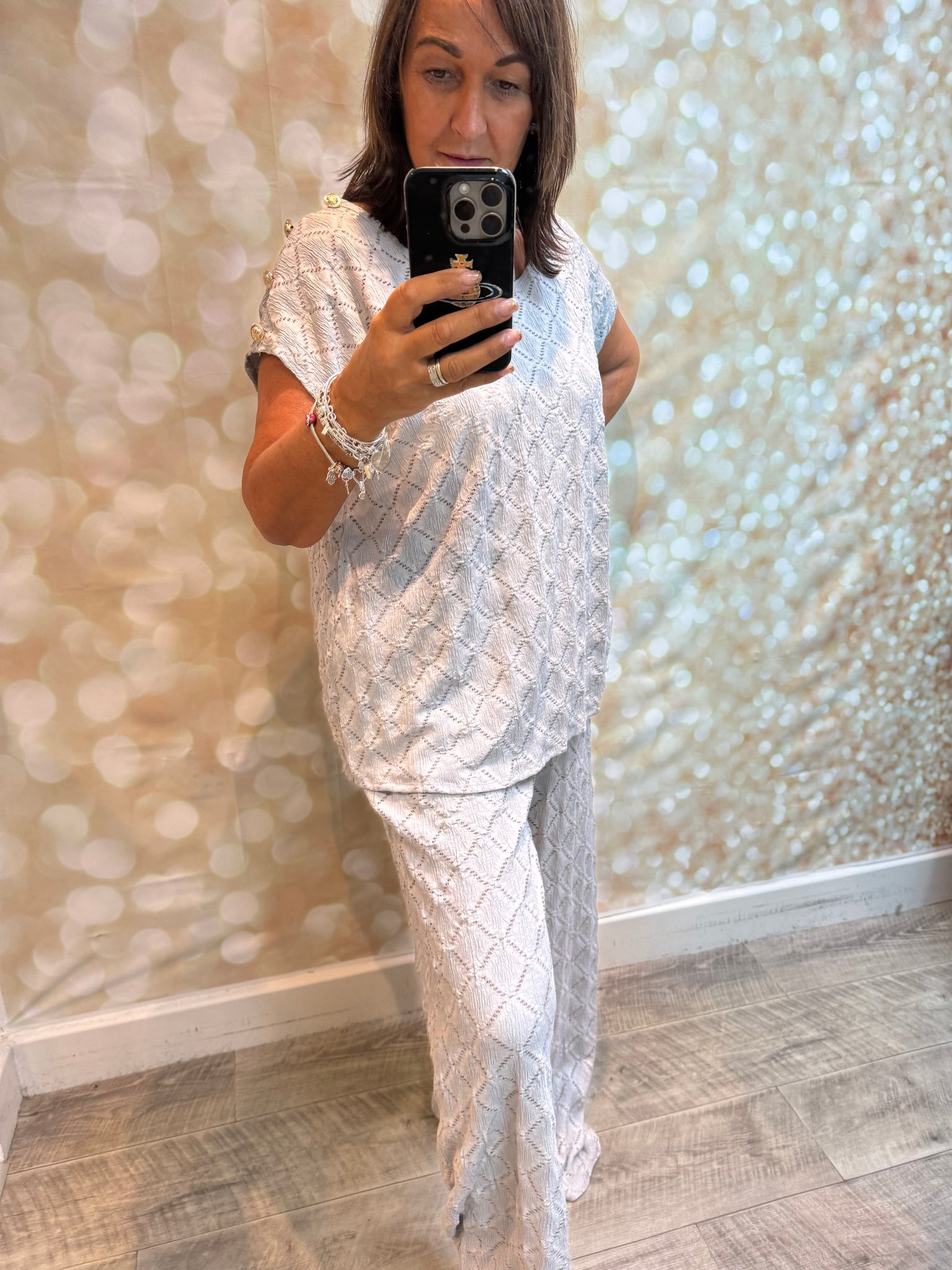 2 Piece Crepe Palazzo Trouser / Top set