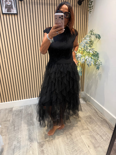 Tulle skirt Knitted Dress