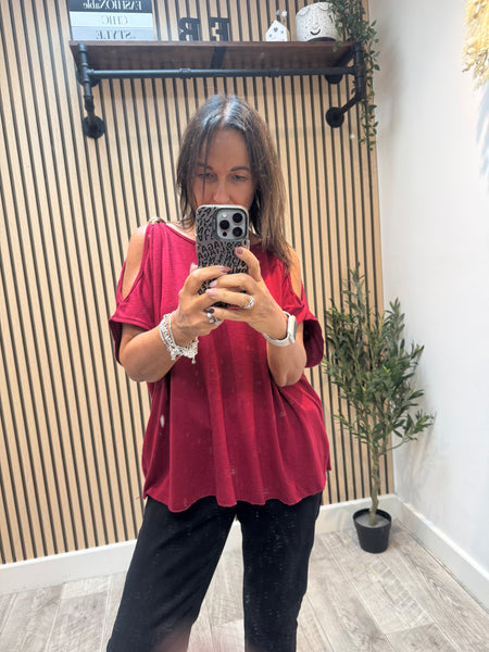 Soft Knit Cold Shoulder Jumper