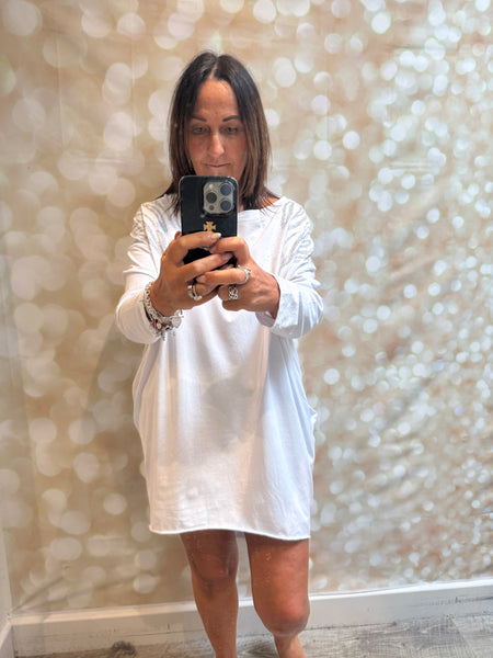 Diamante Shoulder Jersey Dress/Tunic