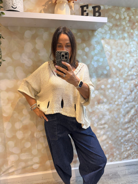 Silky Knit Boxy Jumper