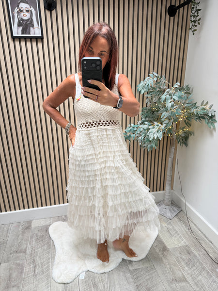 Crochet / Tulle Dress