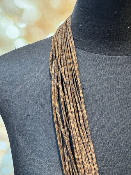 Studio multi strand leopard Necklace
