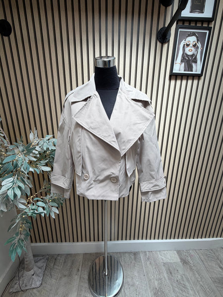 Cropped Trench Coat