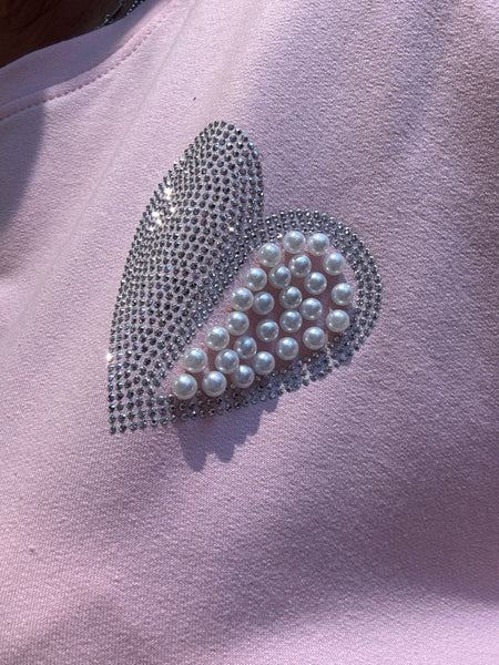 Embellished Heart Sweatshirt