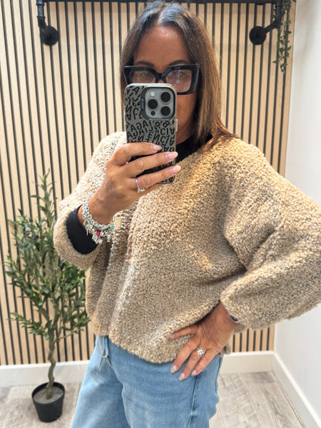 Popcorn Knit  Jumper