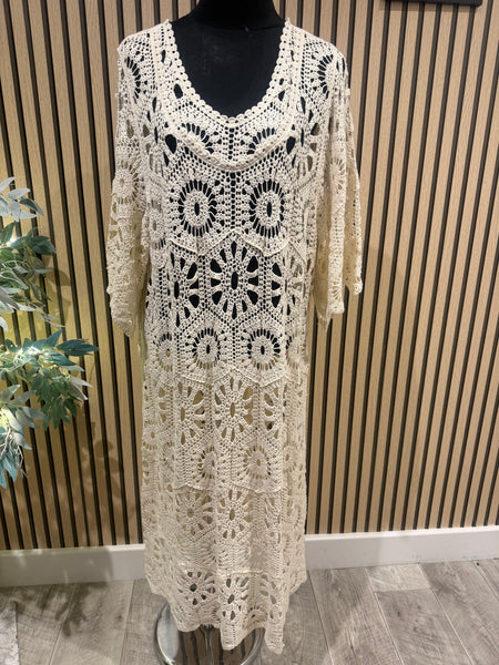 Crochet Midi Dress