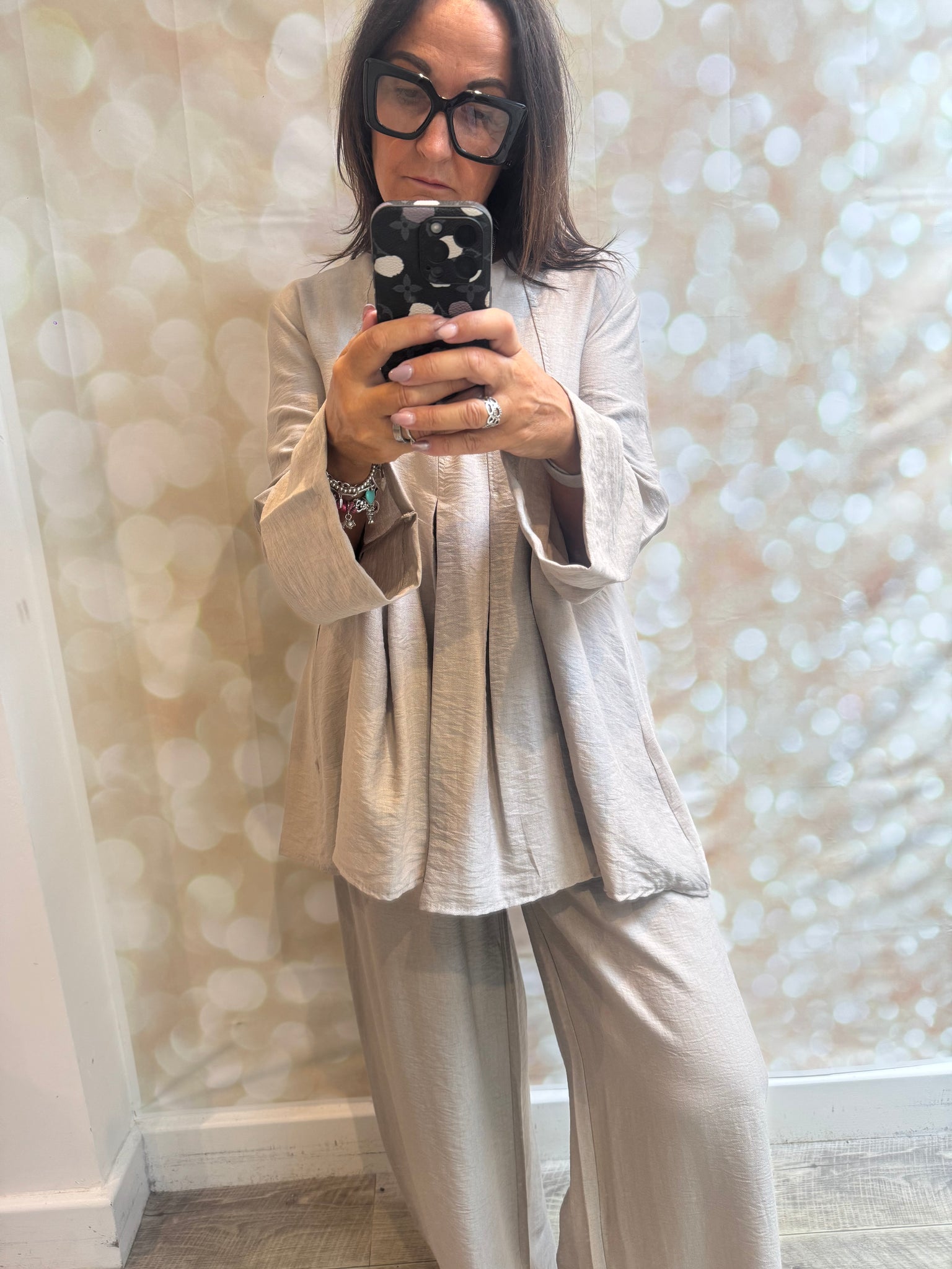 2 Piece Trousers/ Pleated Tunic Set